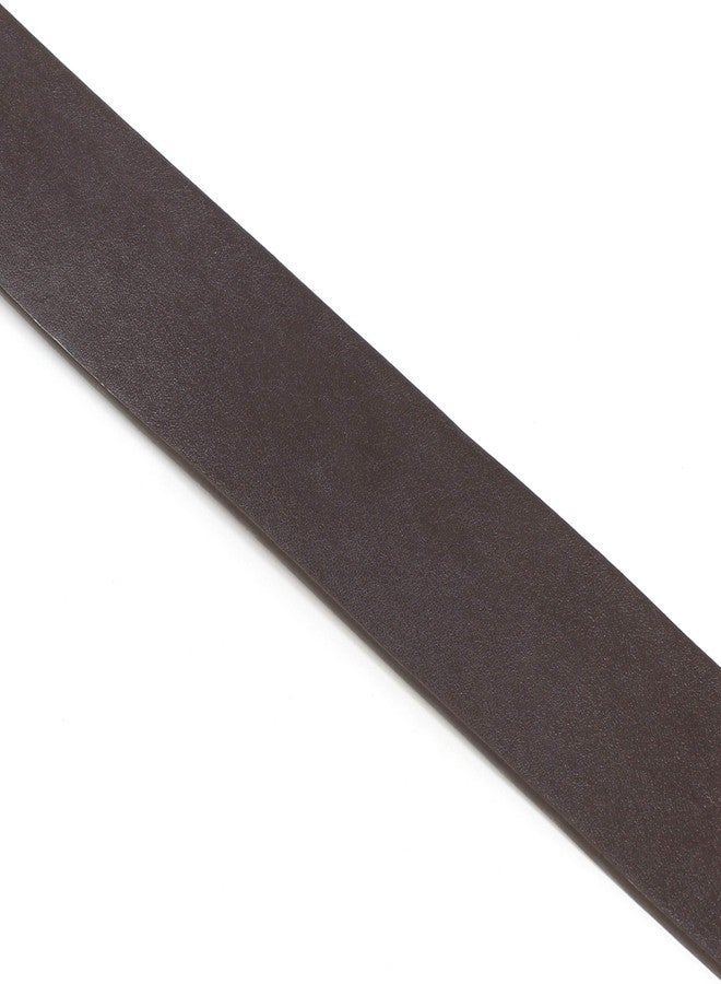 BC Belts حزام جلدي من بي سي بيلتس بلمسة نهائية ناعمة، عرضه 1.5 بوصة، مزود بأزرار كبس (بني - مقاس كبير) - Image 4